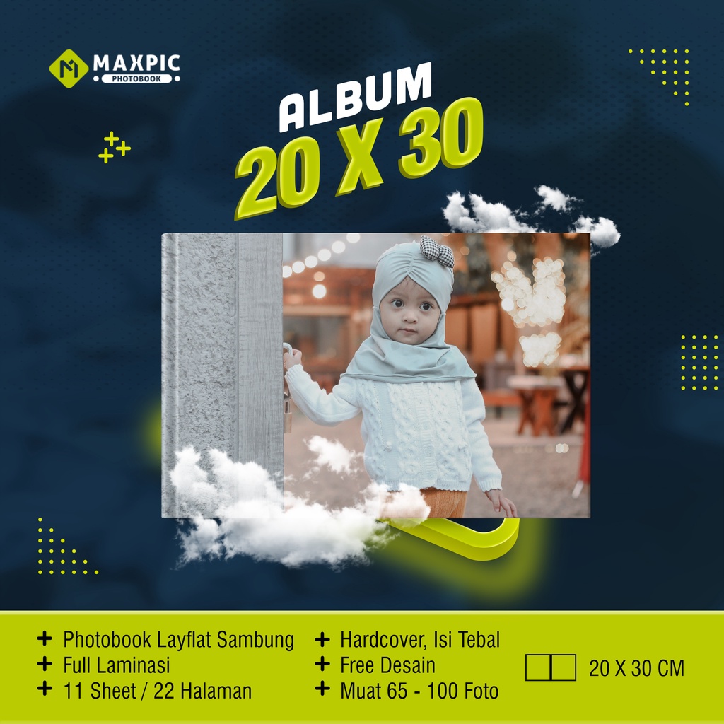 Photobook (20x30) | Weddingbook | Layflat | Album Kolase | Magazine