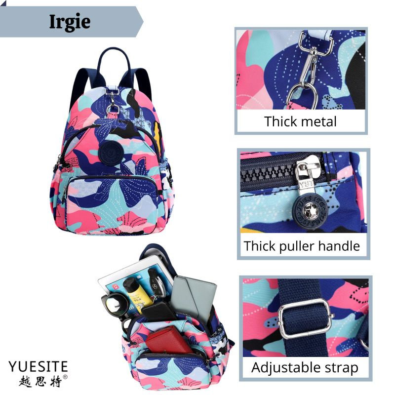 Tas ransel wanita yuesite irgie ori small backpack import waterproof cyutebags