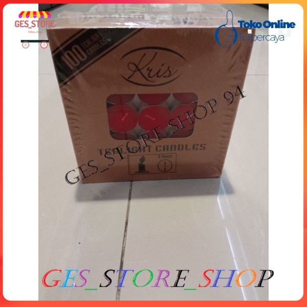 Lilin Tealight - Merah Set 100 Pcs/Lilin aroma terapi/lilin beraroma