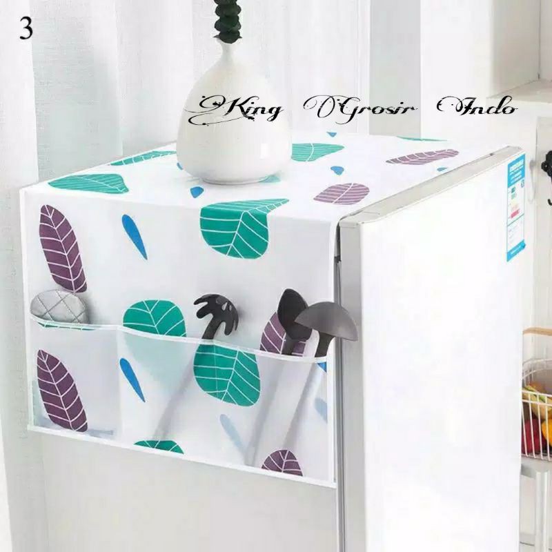 Taplak Penutup Kulkas / Cover Kulkas / Penutup Mesin Cuci Waterproof