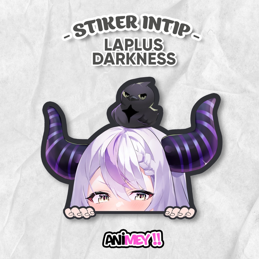 

Stiker Intip Laplus Darkness Hololive Vtuber Anime Sticker Waterproof