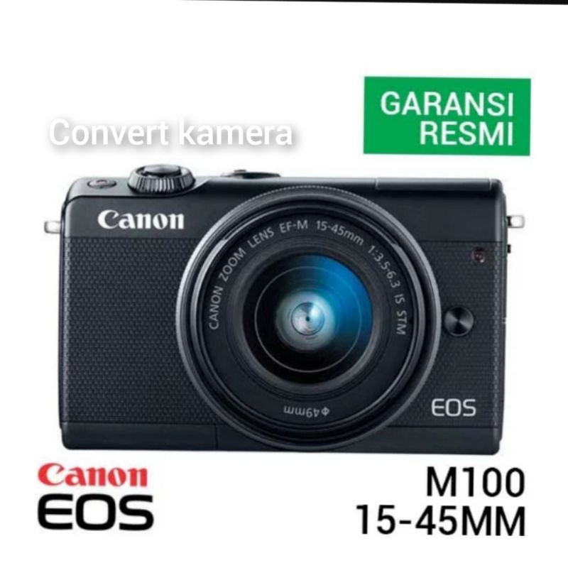 Canon EOS M100 Kit EF-M 15-45mm Black
