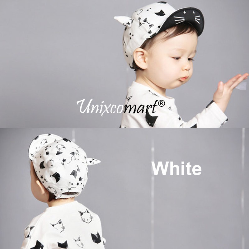 Topi Anak Bayi TOTOCAT Star Hat BW Topi Anak Bayi Lucu Bintang Kucing