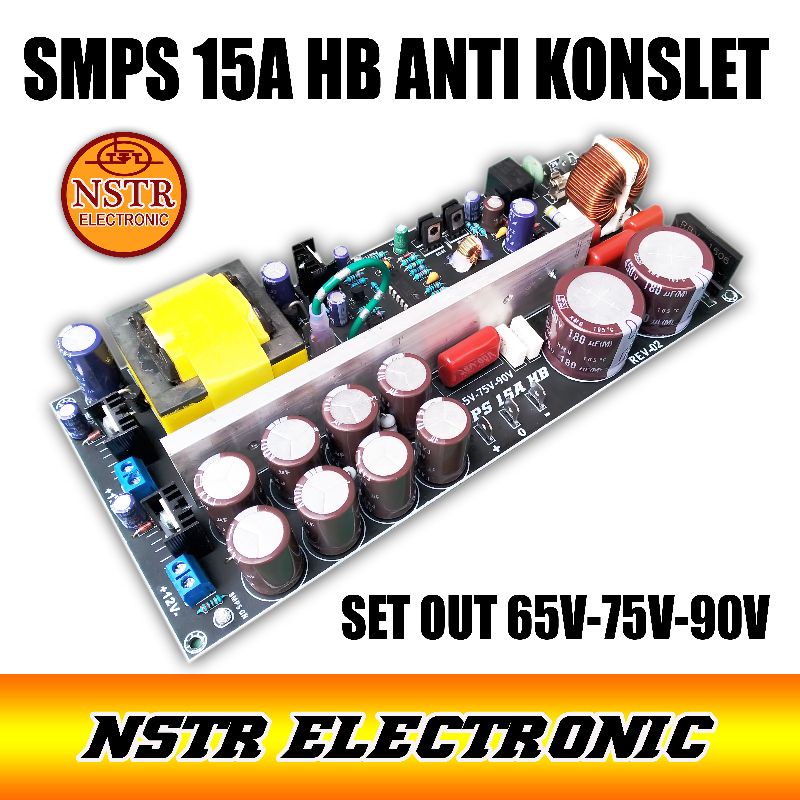 Smps 15A Hb bisa set 65v 75v 90v anti konslet