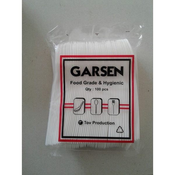 

GARSEN Soup Spoon/Sendok Plastik Sup Repacking 10 pcs