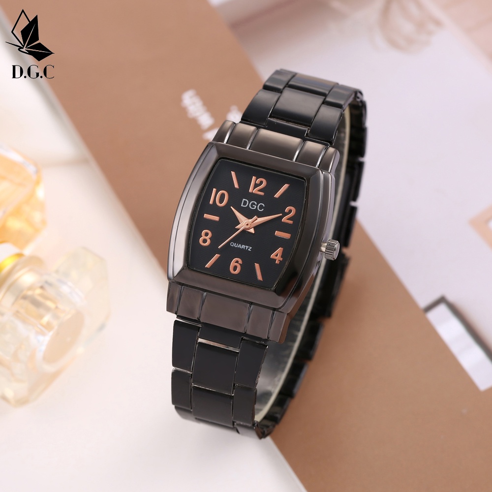 DGC JAM TANGAN WANITA MENONTON TALI STAINLESS STEEL RANTAI WANITA CRYSTAL KRISTAL PREMIUM WOMEN WATCH COUPLE C86