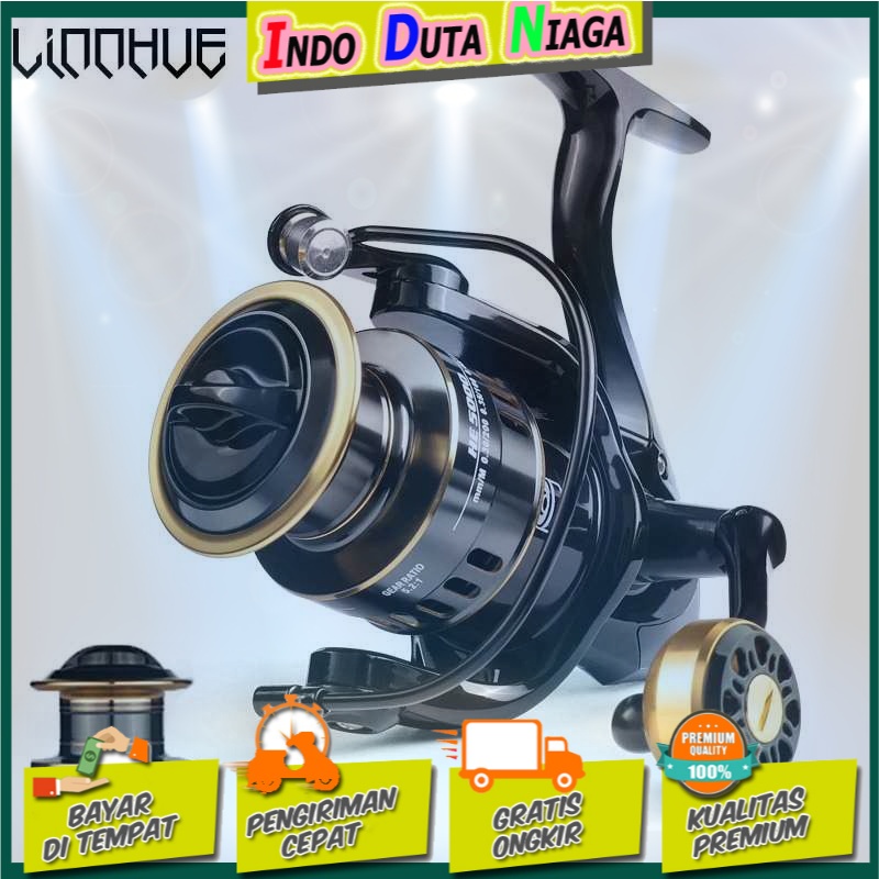 LINNHUE HE Series Reel Pancing Fishing Reel 5.2:1 Gear Ratio 10Kg