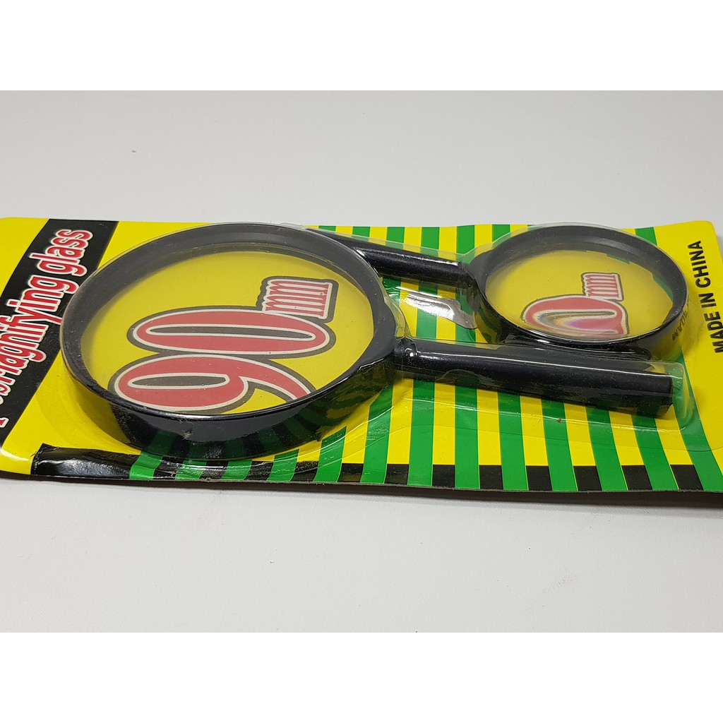 2 pc Kaca Pembesar 90mm &amp; 60mm ( loupe, Magnifying , magnifier lens )
