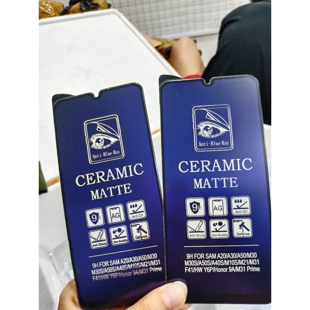 SAMSUNG A13 4G A13 5G M30 M30S M21 M31 M51 ANTI GORES LENTUR CERAMIC BLUE LIGHT ANTI RADIASI SCREEN GUARD PELINDUNG LAYAR BUKAN KACA TEMPRED