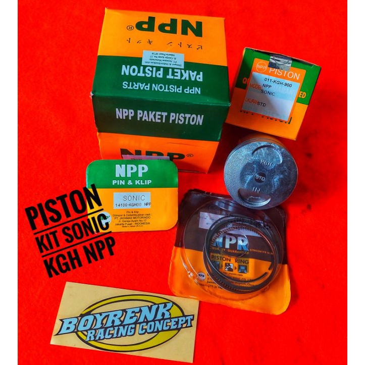 PISTON KIT SONIC (KGH)OVZ STD,25,50,75 sd 100 NPP-BOYRENK RACING