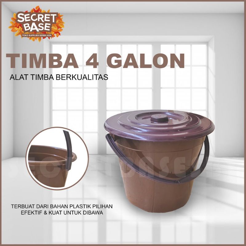 TIMBA AIR TUTUP - Gagang / Timba / Ember Tutup / Ember Plastik Murah