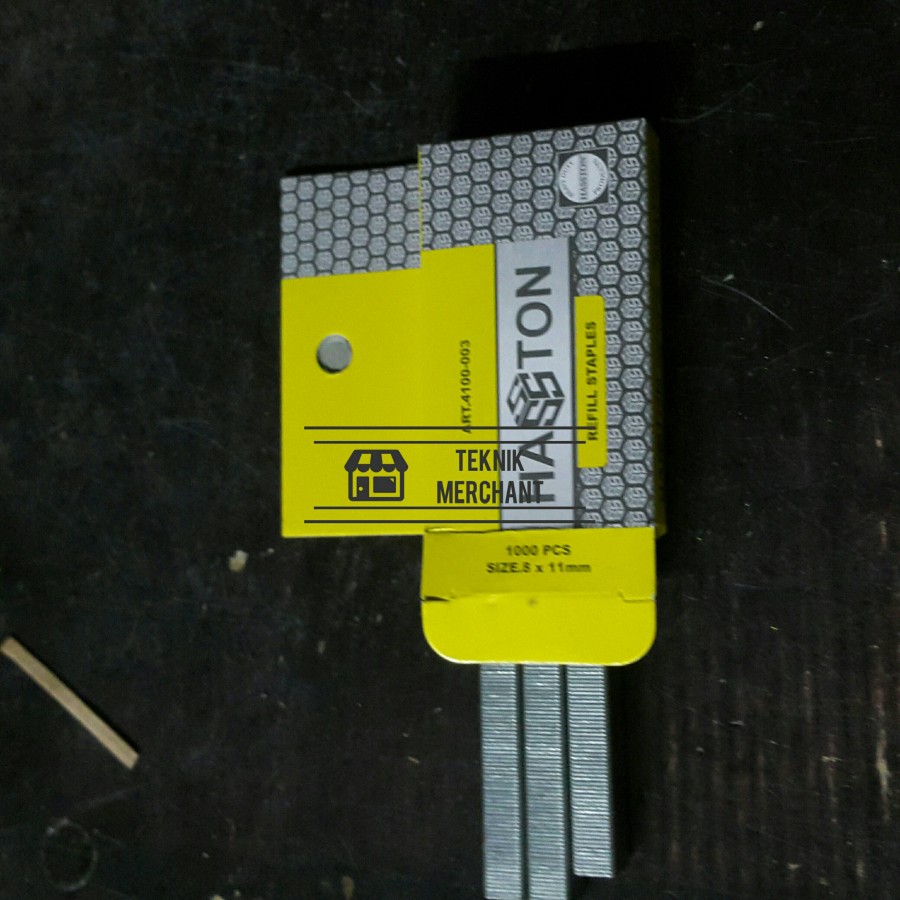 

Isi Staples gun/Refill stapler gun/anak hekter tembak Haston 8x11mm