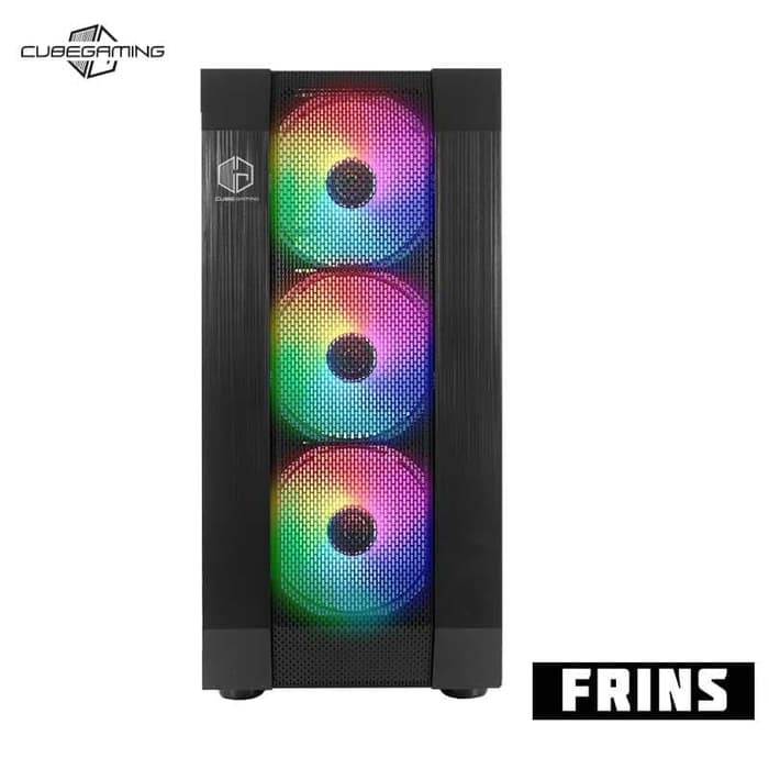 Cube Gaming Frins - Tempered Glass, ATX, 3x Rainbow RGB Fan