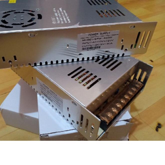 ➶ Power Supply Cctv 12V 40A Power Suply Switching 40 Ampere 12 Volt PSU ➵