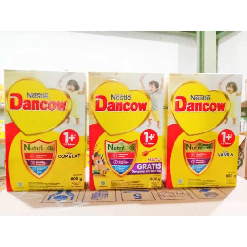 

DANCOW 1+ Dengan Nutritods 800gr dan 1kg , Varian Rasa Vanila / Cokelat / Madu Box, Nestle Susu Bubuk Untuk Anak Usia 1 - 3 Tahun