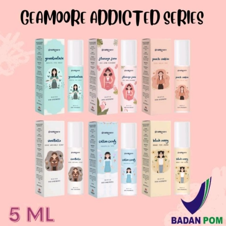 (BPOM)GEAMOORE ADDICTED SERIES GEAMOORE PARFUME 5ML