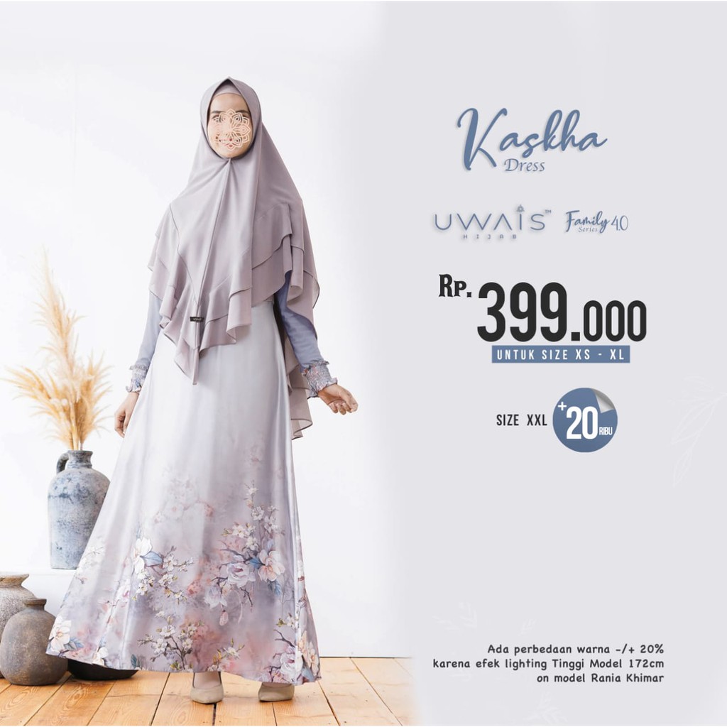 BESTSELLER Gamis KASKHA DRESS Mom by UWAIS HIJAB