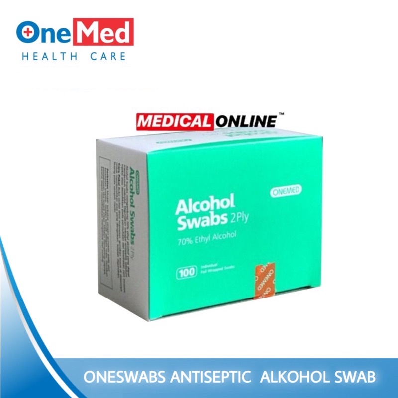 TISSUE ONESWAB PEMBERSIH SWAB ONEMED ISI 100 PER BOX MEDICAL ONLINE MEDICALONLINE