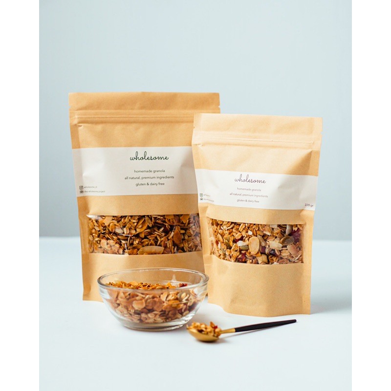 

Wholesome Cranberry Almond Honey Granola All Natural Healthy Gluten Free