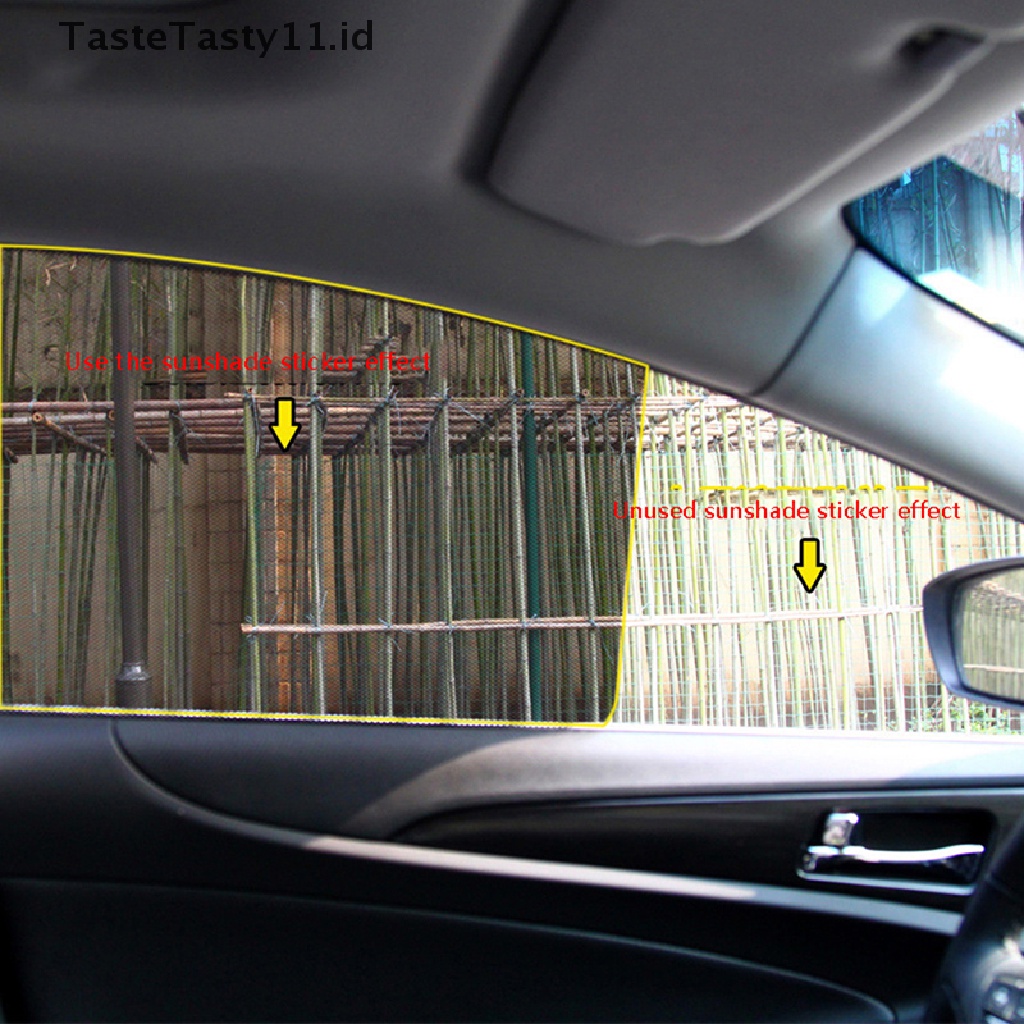 【TasteTasty】 2Pcs Universal Car Window Sunshades Electrostatic Sticker UV Protector Accessory .