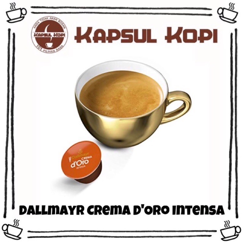 

Dallmayr Crema D’Oro Intensa Ecer KapsulKopi Impor Nescafe Dolce Gusto Import Coffee Capsule