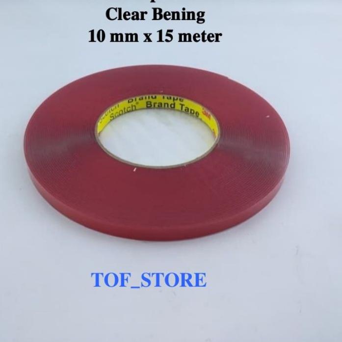 

Kekinian - Double tape 3M transparan bening 10 mm x 15 meter
