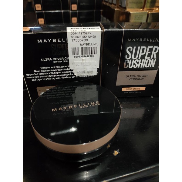 . Maybelline Super cushion SAND BEIGE Spf 50 / Pa ++ ultra cover 14gr