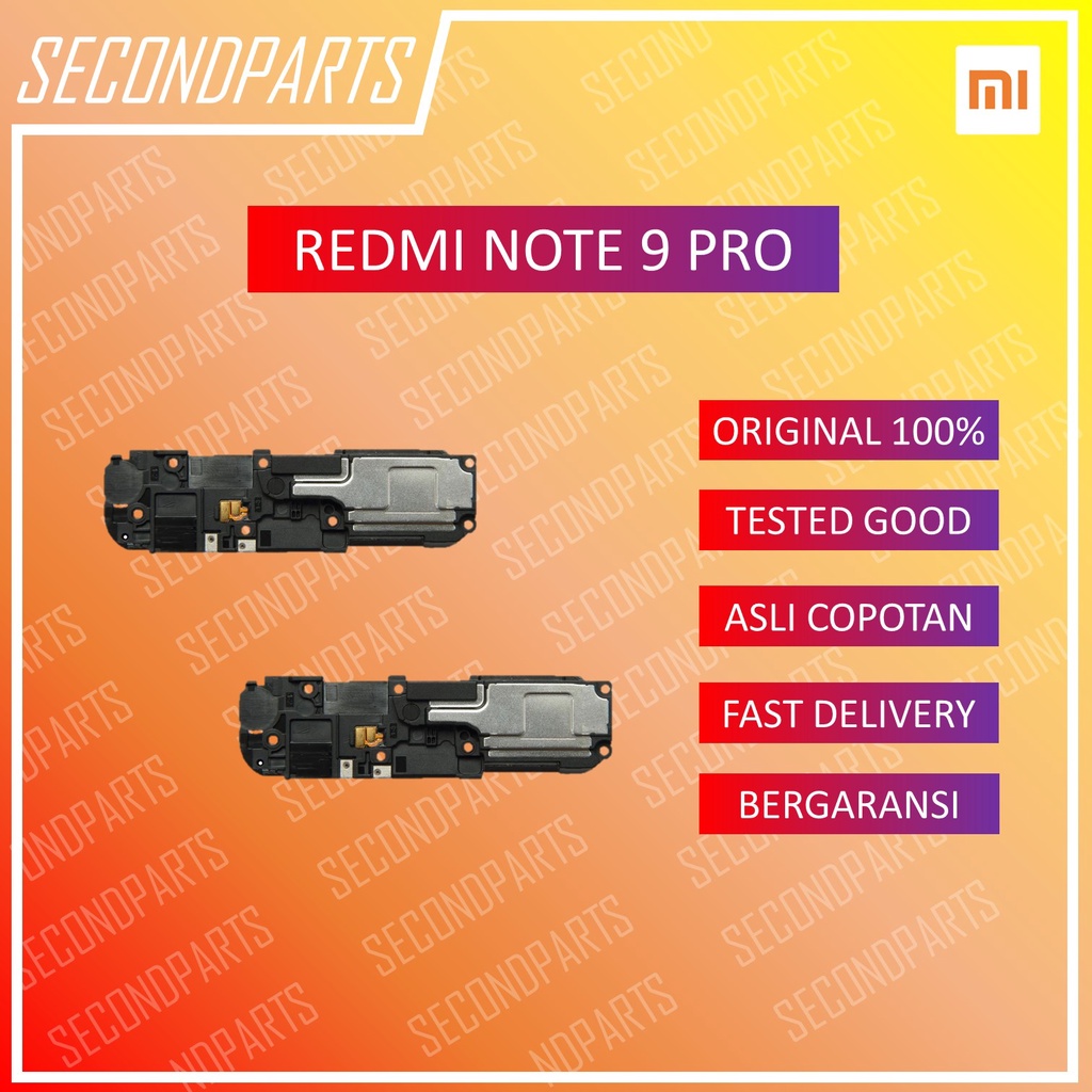 SPEAKER BUZZER MUSIC SUARA XIAOMI REDMI NOTE 9 PRO ORIGINAL COPOTAN