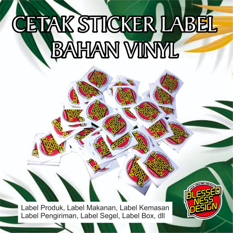 

STICKER LABEL | LEBEL BAHAN VINYL, LABEL PRODUK, LABEL KEMASAN, LABEL MAKANAN