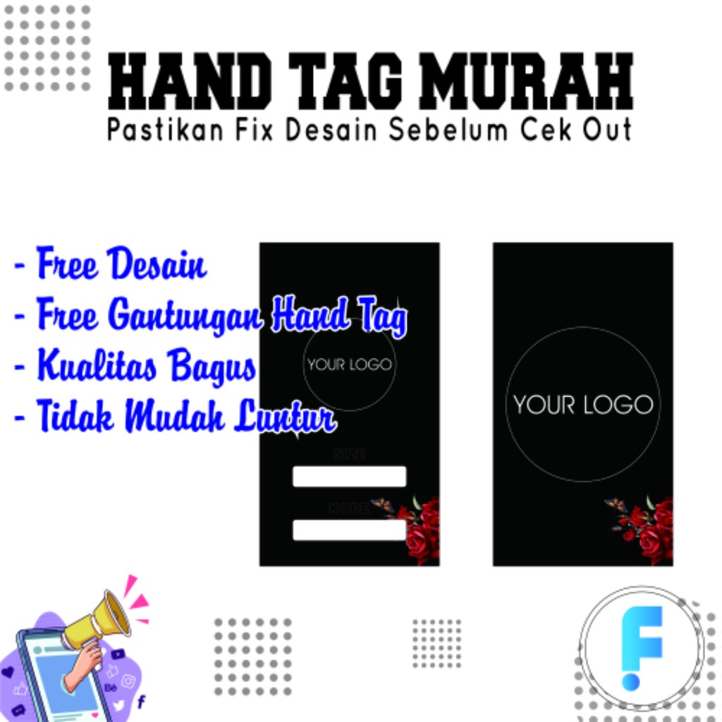 

HANTAG CUSTOM MURAH | LABEL HIJAB | HAND TAG BAJU | HANGTAG FREE DESIGN