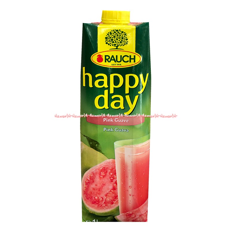 Rauch Happy Day 1L Apple Cranberry Orange Multivitamin Pink Guava Juice Uht Siap Minum Raunch Jus Siap Saji 1Litter