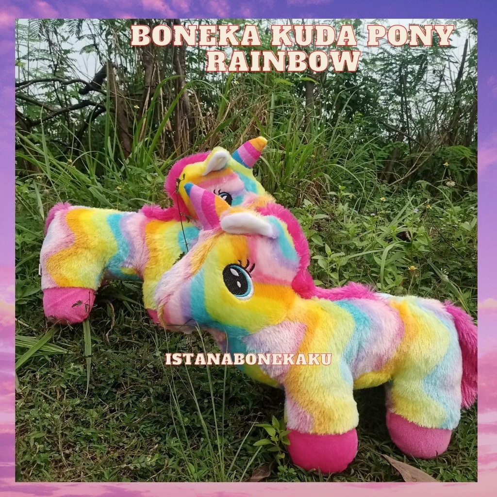 Boneka Kuda Pony Little Pony Unicorn Rainbow Standar SNI