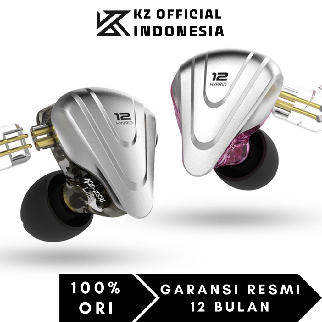 KZ ZSX Terminator Basshead In Ear Metal Earphone with Mic - Garansi Resmi