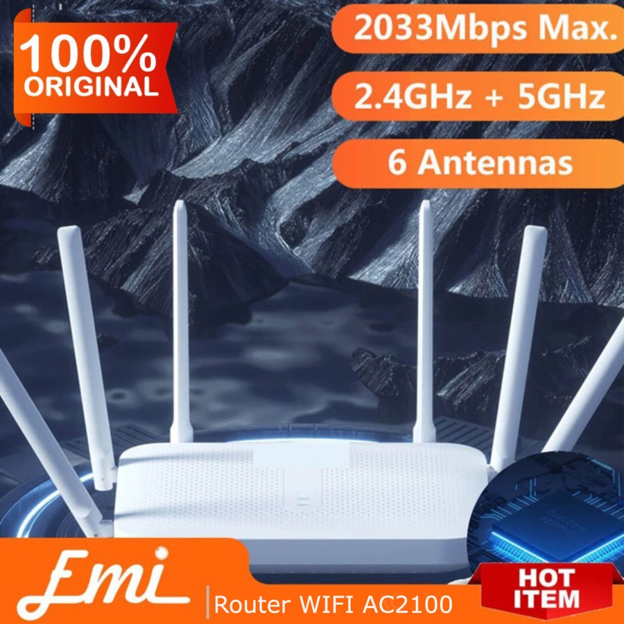 WiFi Router Gigabit AC2100 2033Mbps High Big Antena