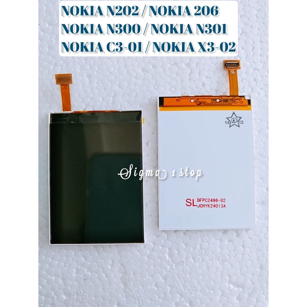 LCD NOKIA 206 N206 N300 300 N301 301 C3-01 X3-03 X3-02 LCD NOKIA JADUL
