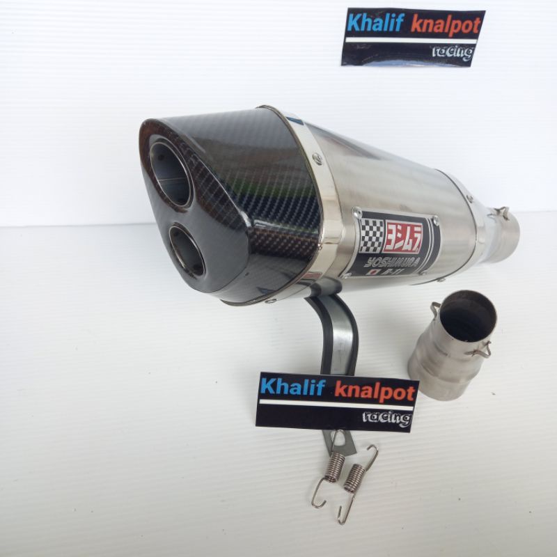 slip on knalpot Ninja2018 Ninja250 NinjaFi knalpot yoshimura titan lubang dua