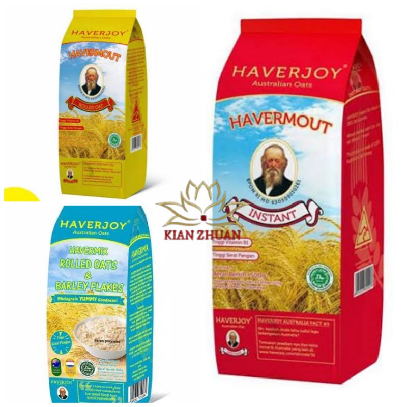 Haverjoy Havermout Rolled Out/Instant/Rolled Oat Barley Flakes