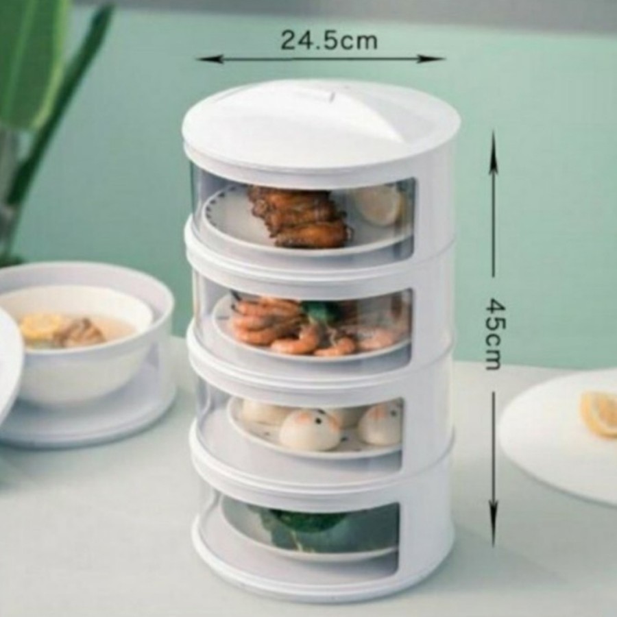 Tempat Penyimpanan Makanan 4 Susun TUDUNG SAJI Multilayer Food Storage