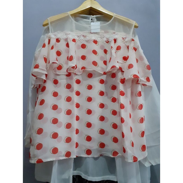 baju wanita tangtop sexy lc polka premium atasan wanita MURAH