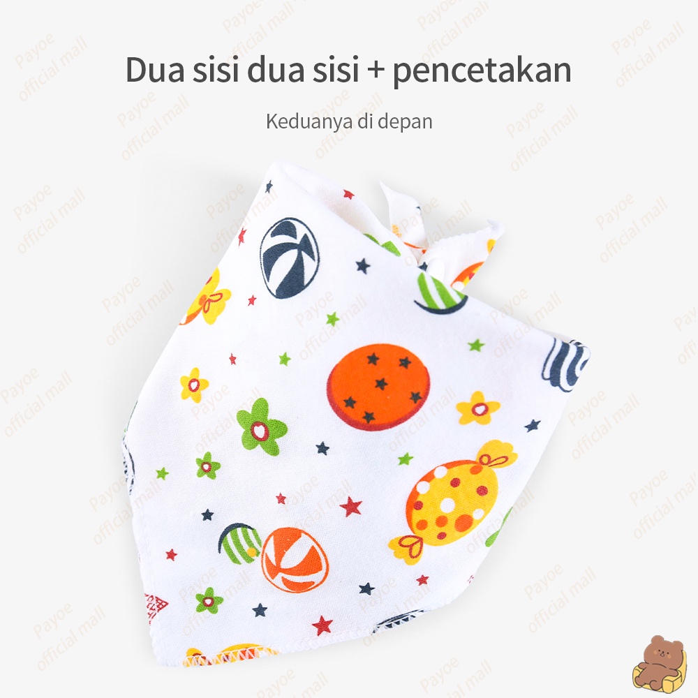 Payoe celemek bayi slaber segitiga / slaber bayi handuk air liur bayi /baby bibs-6