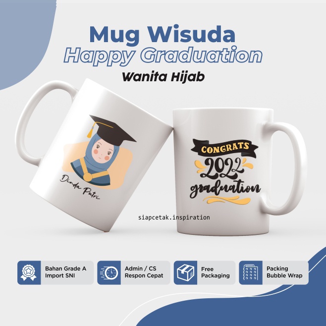 

Mug Wisuda Custom Nama/Mug Wisuda Unik/Hadiah Unik/Hadiah Wisuda/Mug Murah/Mug/Mug Wisuda