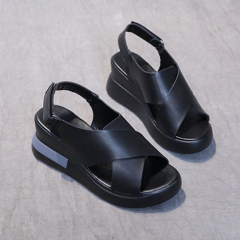 Permata  Sandal Wedges Wanita BL363 Import Sepatu Termurah Ringan Quality Premium