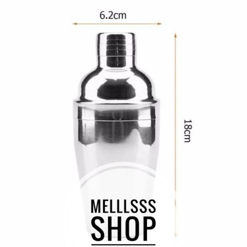 (STOK READY) SHAKER 550 ML PENGOCOK MINUMAN COCKTAIL STAINLESS