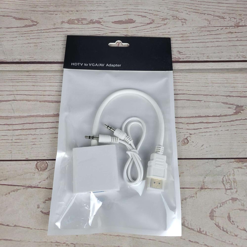 Taffware Adapter HDMI ke VGA Female dengan Audio - HD008-1 - White