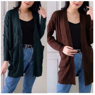 baju cardigan rajut Amelia Ra