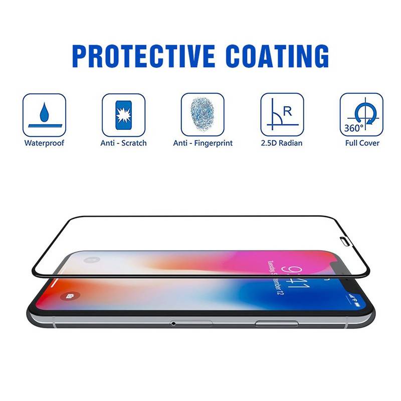 1pc Pelindung Layar Tempered Glass Untuk iPhone 11 12 Pro Max Mini 6 6s 7 8 Plus X XS Max XR SE 2020