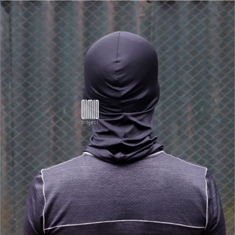 Masker Buff Ninja Full Face Balaclava Spandex Polos lentur motor helm