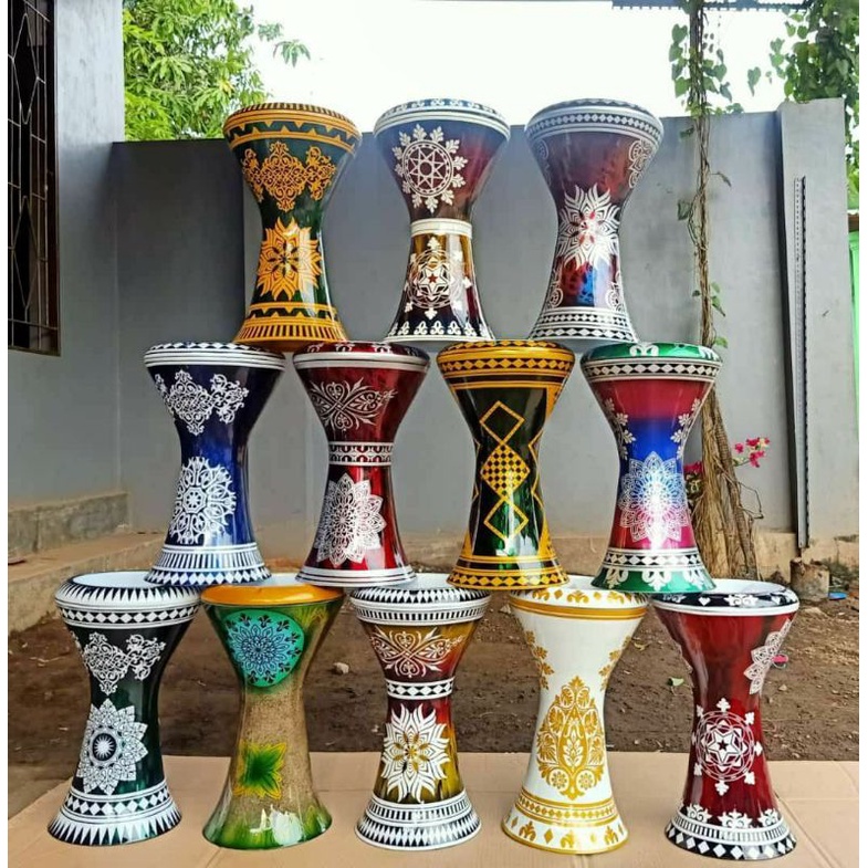 Darbuka Calti Dumbuk Istimewa Motif Timur Tengah 8 Inch Mika Remo Percusion Bahan Berkualitas Aha Bg