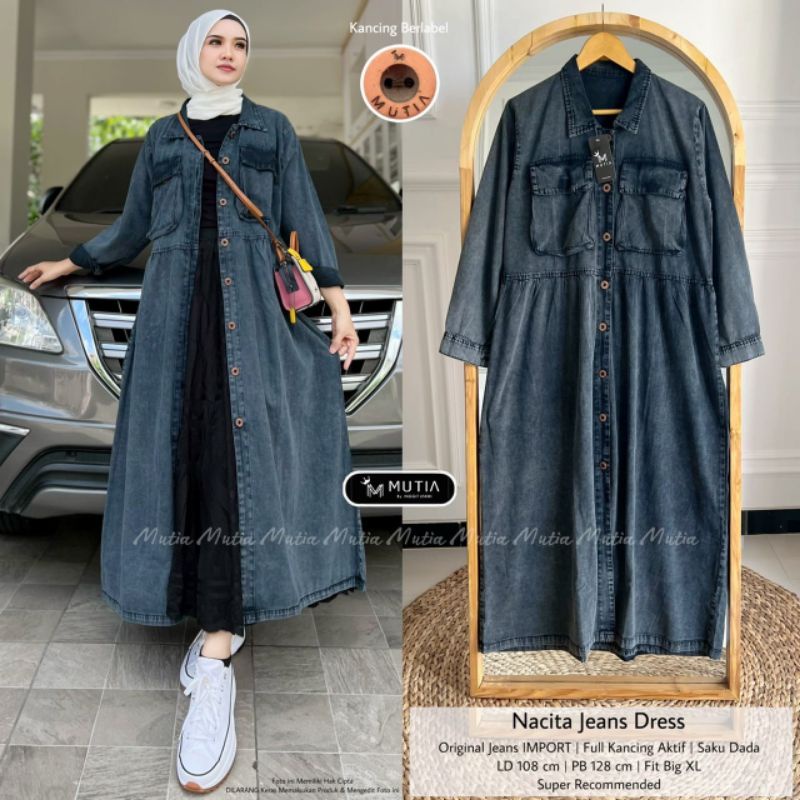 NACITA JEANS DRESS/UMBRELLA PUFF DRESS BY MUTIA