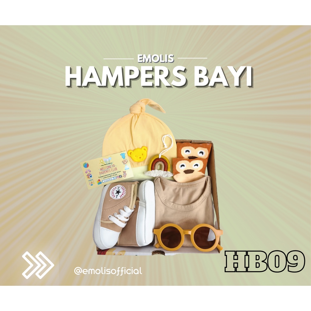 HB09 Hampers Bayi Newborn Baby Gift Emolis Kado Bayi Lahiran Unisex / Boy / Girl Perlengkapan Bayi Murah